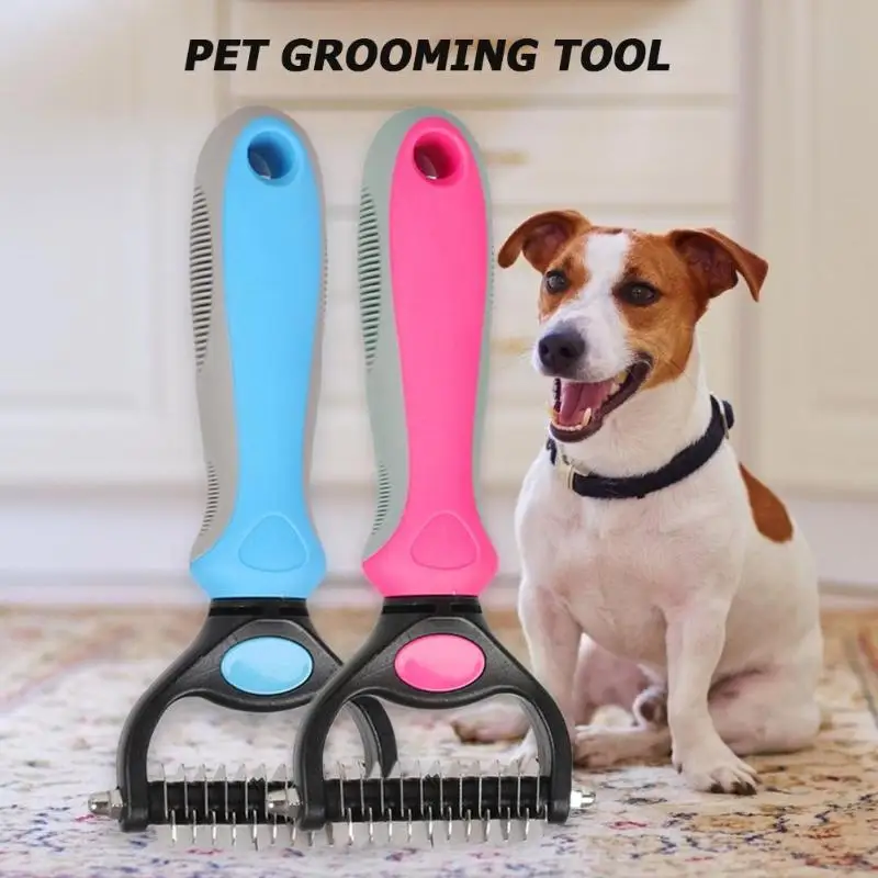 Pet собачья кошачья шерсть щетка для удаления расческа при линьке грабли мех узел триммер для стрижки волос Расческа для кошек собак инструменты для ухода