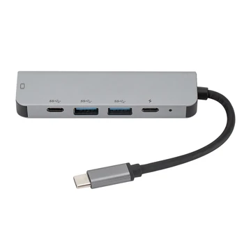 

5 In 1 USB-C HUB Type C To 4K HDMI Adapter with 2 USB 3.0 PD Charging Port Adapter for Pro