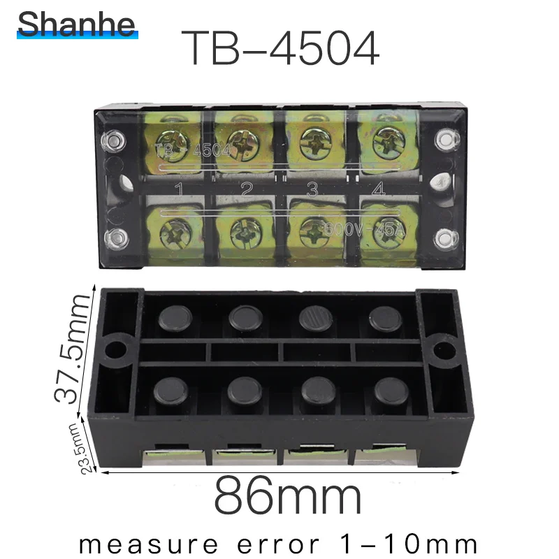 600V 45A TB серии фиксированные клеммы проводка ряд TB-4503 TB-4504 TB-4505 TB-4506 TB-1510 TB-1512 TB-TB