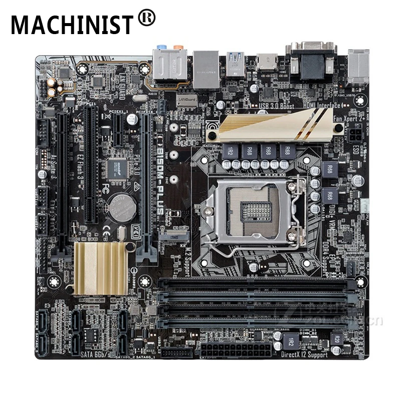 

For ASUS B150M-PLUS Desktop motherboard Intel B150 LGA 1151 micro ATX DDR4 64GB M.2 SATA3.0 USB3.0 100% fully Tested