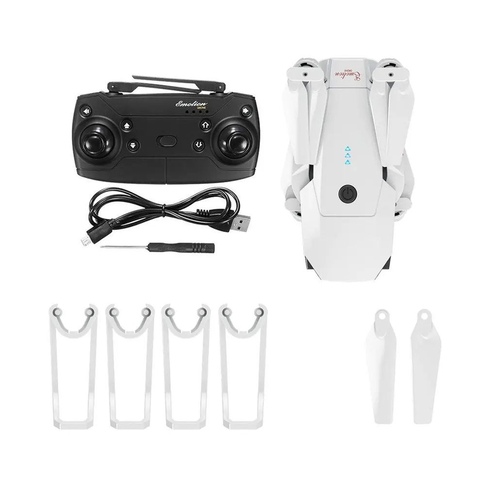 DJ-1 2 4 ГГц wifi FPV складной Радиоуправляемый Дрон с широким углом 0.3MP HD камера высота