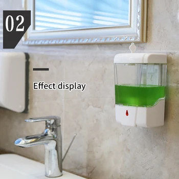 

700ml Toilet Touchless Automatic IR Sensor Battery Powered Sensitive Bathroom Hand Wash Wall Mounted Soap Dispenser Home Hotel