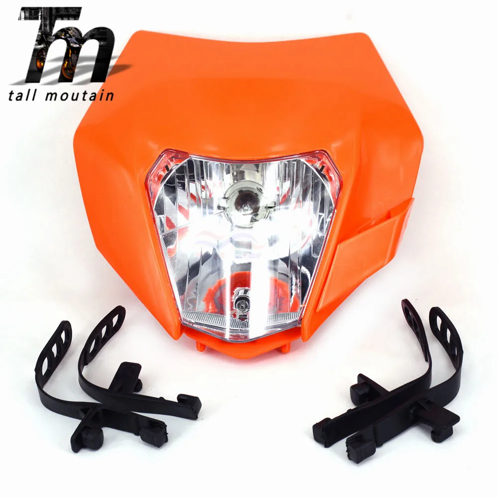 

Motorcycle 2016 Universal Headlight Headlamp For KTM SXF EXC XCF SMR 150 200 250 350 450 Enduro Supermoto Dirt Bike Motocross