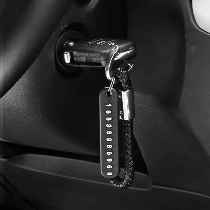 Брелок для ключей с номером телефона подвеска салона автомобиля защитой от