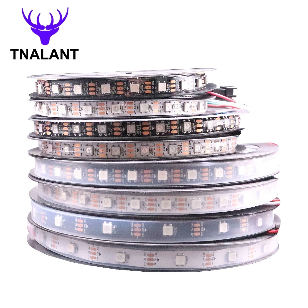 WS2812B RGBIC Led Strip Light 30/60/74/96/144Pixels/Leds/m WS2812  Individually Addressable Smart Led Tape IP30/65/67 DC5V