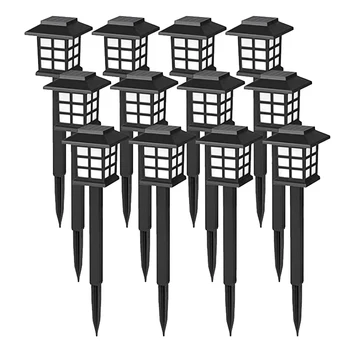 

12 Pack Solar Pathway Lights Outdoor,Solar Lights for Garden,Landscape,Path,Yard,Patio,Driveway,Walkway,White Light