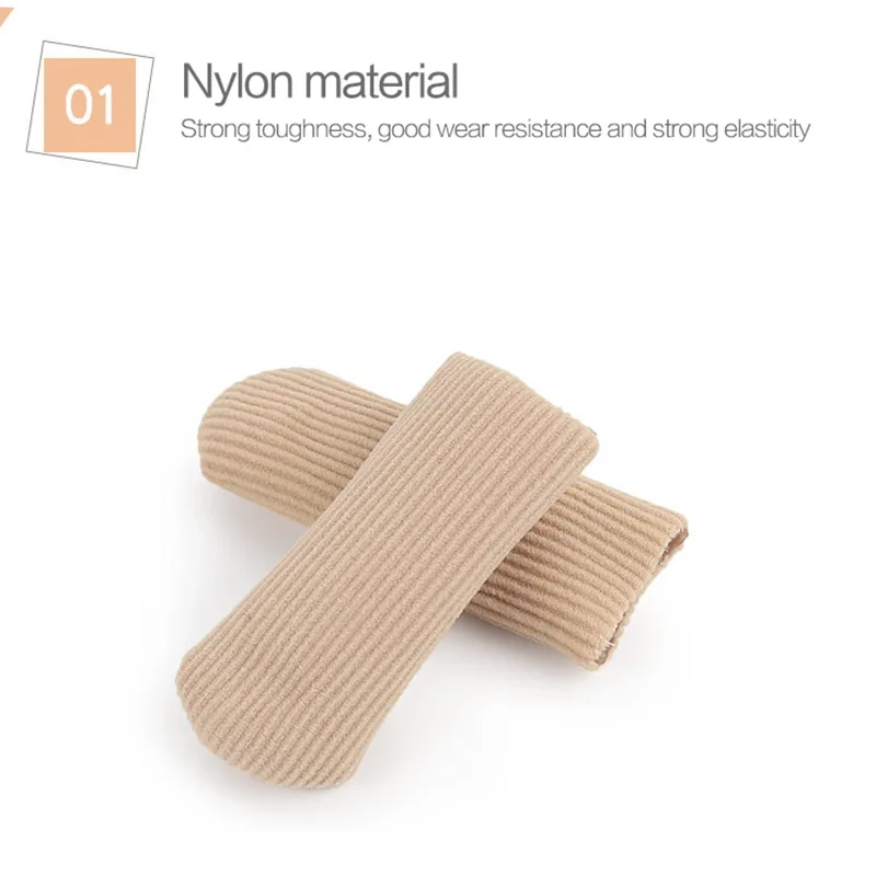 Shoe Insoles Toe Pads Fabric Gel Tube Bandage Finger&Toes Separator Maintain Cushion Corns Hallux Valgu Blisters Calluse Pain Relief Pads Inserts