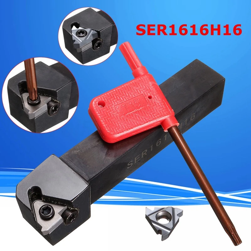 BMBY-3PCS SER1616H16 Держатель токарный станок токарный инструмент 16ER AG60 лезвие вставки