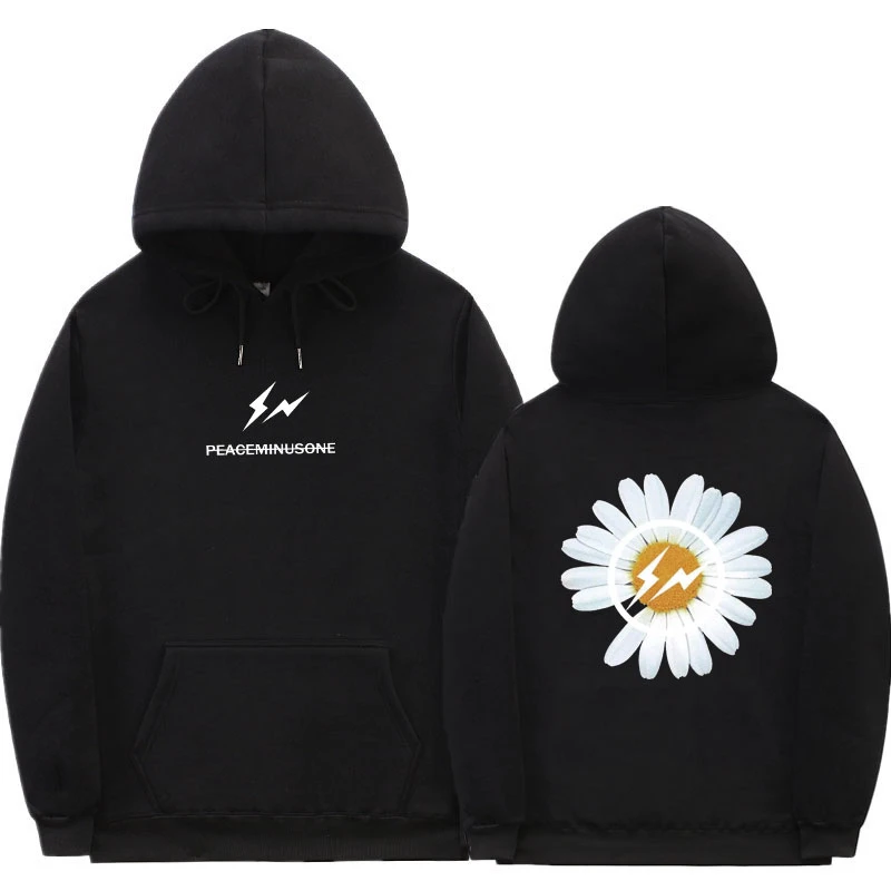 Bigbang Gdragon パーカー Peaceminusone パーカー Gd Peaceminusone スウェットデイジーロゴプリントプルオーバーストリート摩耗男性トレーナー Hoodies Sweatshirts Aliexpress