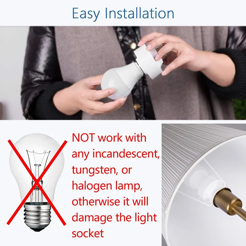 LoraTap-Tuya ZigBee 3.0 램프 홀더 E27/E26 전구, 스마트 홈 구글 알렉사 에코 원격 제어 지원 Zigbee2MQTT diy와 함께 작동