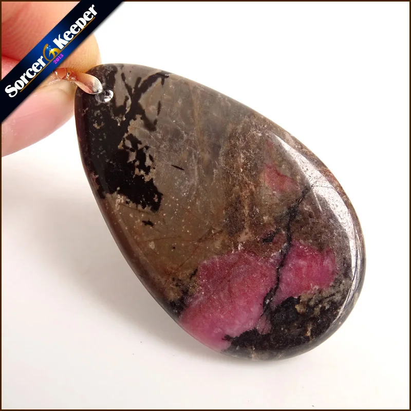 Натуральный камень настоящий с камнем Родонит Bijoux винтажные изделия ручной работы бусы Подвеска костюм ювелирные изделия мужское ожерелье с подарочной коробкой ZS336