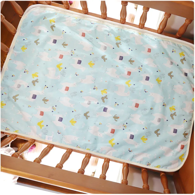 60*90 см, пеленальный коврик для ребенка, мультяшный хлопок, водонепроницаемый лист, пеленальный коврик для ребенка, пеленки для стола, писсуар, игровой матрас для новорожденных - Цвет: sheep