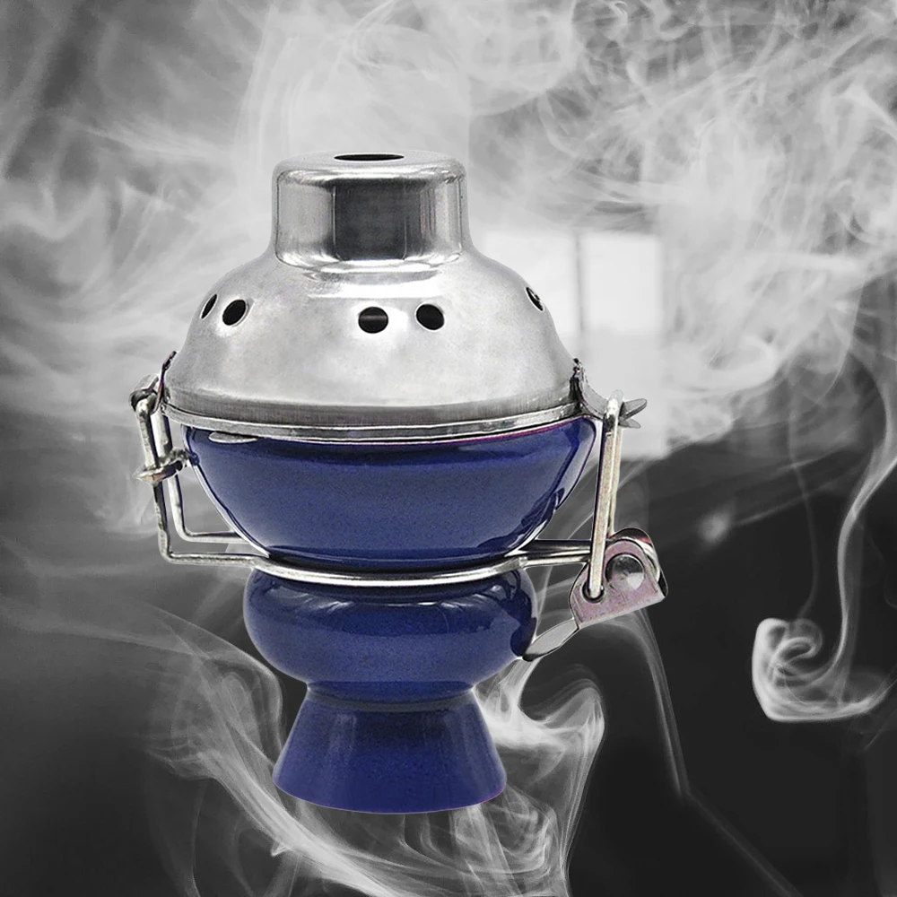 

1PCS Hookah Pot With Lid Hookah Ceramic Head Hookah Pot With Lid Hookah Accessories