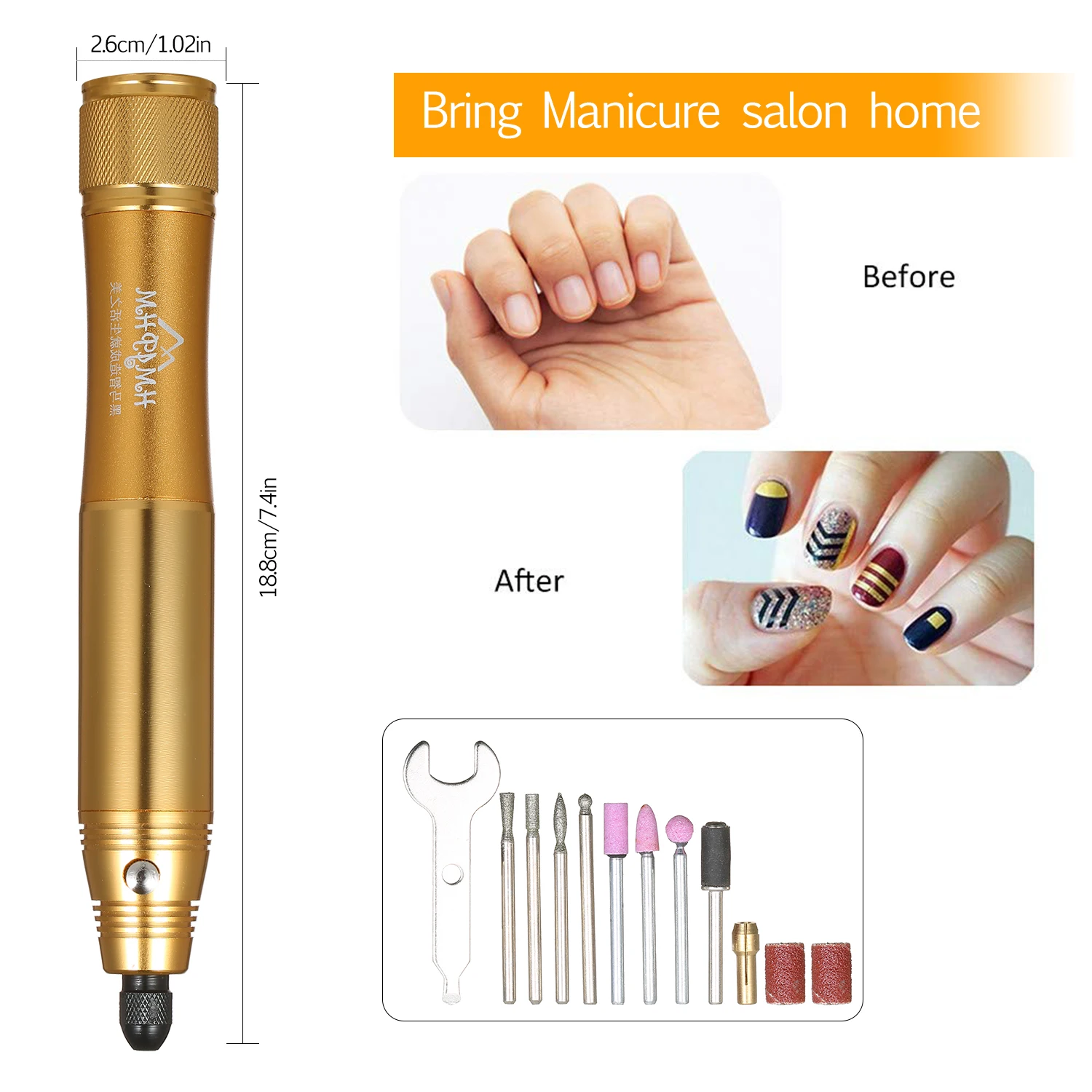 Mini Electric Grinder Chargeable Electric Grinder Chargeable Multifunctional Lettering Engraving Carving Pen Manicure Grinder
