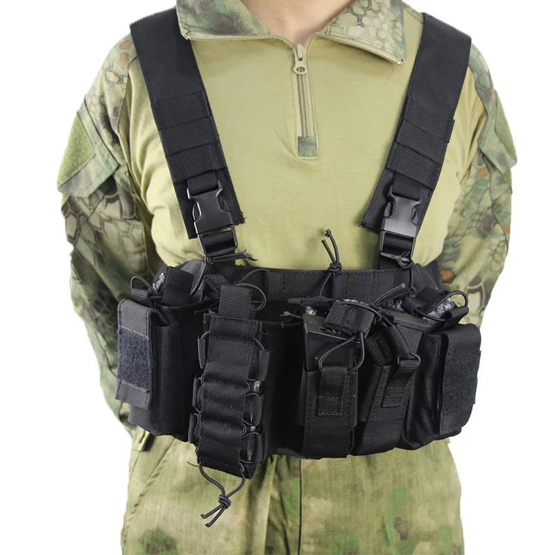 Attrezzature Cs Maglia Chest Rig Pacchetto Di Paintball Del Airsoft Carrier Sciopero Chaleco Magazine Pouch Holster Luce Peso Heavy Duty Maglia