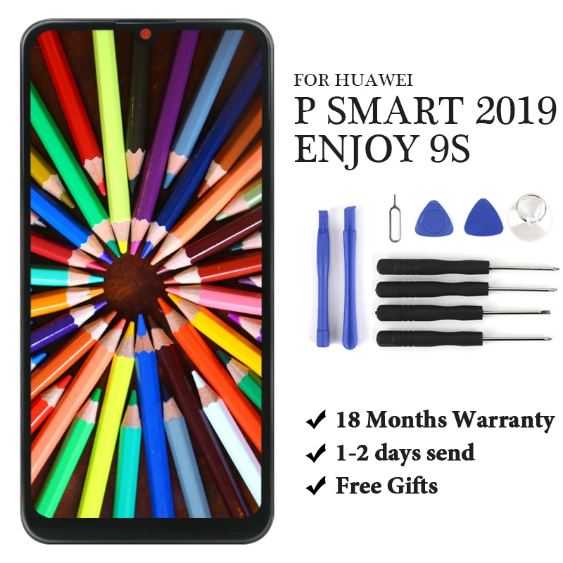 

6.21" OEM LCD For Huawei P Smart 2019 POT-LX1 Touch Screen Digitizer Assembly For Huawei Enjoy 9S Lcd Enjoy9s Replace+Tools
