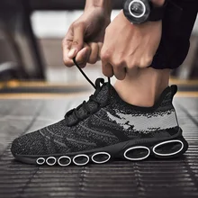 Мужская обувь для папы; трендовая обувь; универсальная мужская обувь из сетчатого материала; повседневная спортивная обувь; Новинка года; стильная Осенняя дышащая мужская обувь с кокосовым принтом