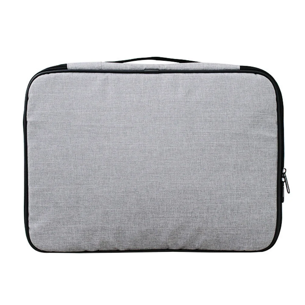 

Card Pocket Travel Home Zipper Credentials Large Capacity With Lock File Organizer Papers Oxford Cloth Document Storage Bag