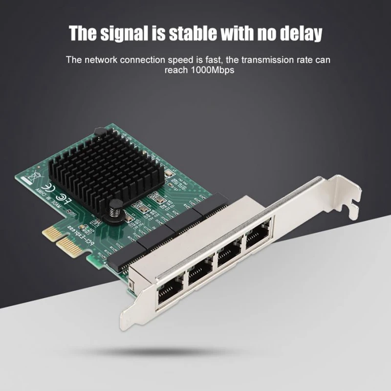 8104-T4 PCI-E 4 порта гигабитная сетевая карта сервер 4xRTL8111G главный чип управления