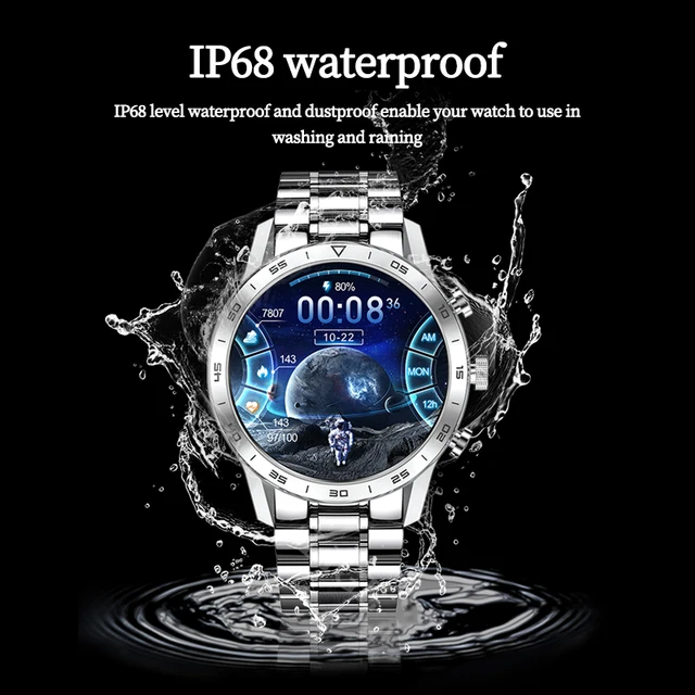 LIGE-reloj inteligente de lujo para hombre, accesorio de pulsera resistente al agua con pantalla a todo color, seguimiento de actividad deportiva, compatible con Android e IOS, 2022 4