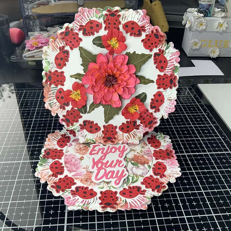 Metal Cutting Dies Insect Letter Lace Frame Wedding Cards Making Embossing Scrapbooking Craft New Dies