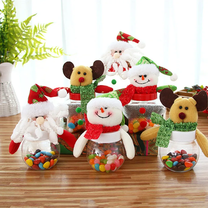 

Kerst Gifts Santa Claus Elk Snowman Candy Box Noel Dragee Box Christmas Decorations for Home New Year 2020 Decor Navidad Natal