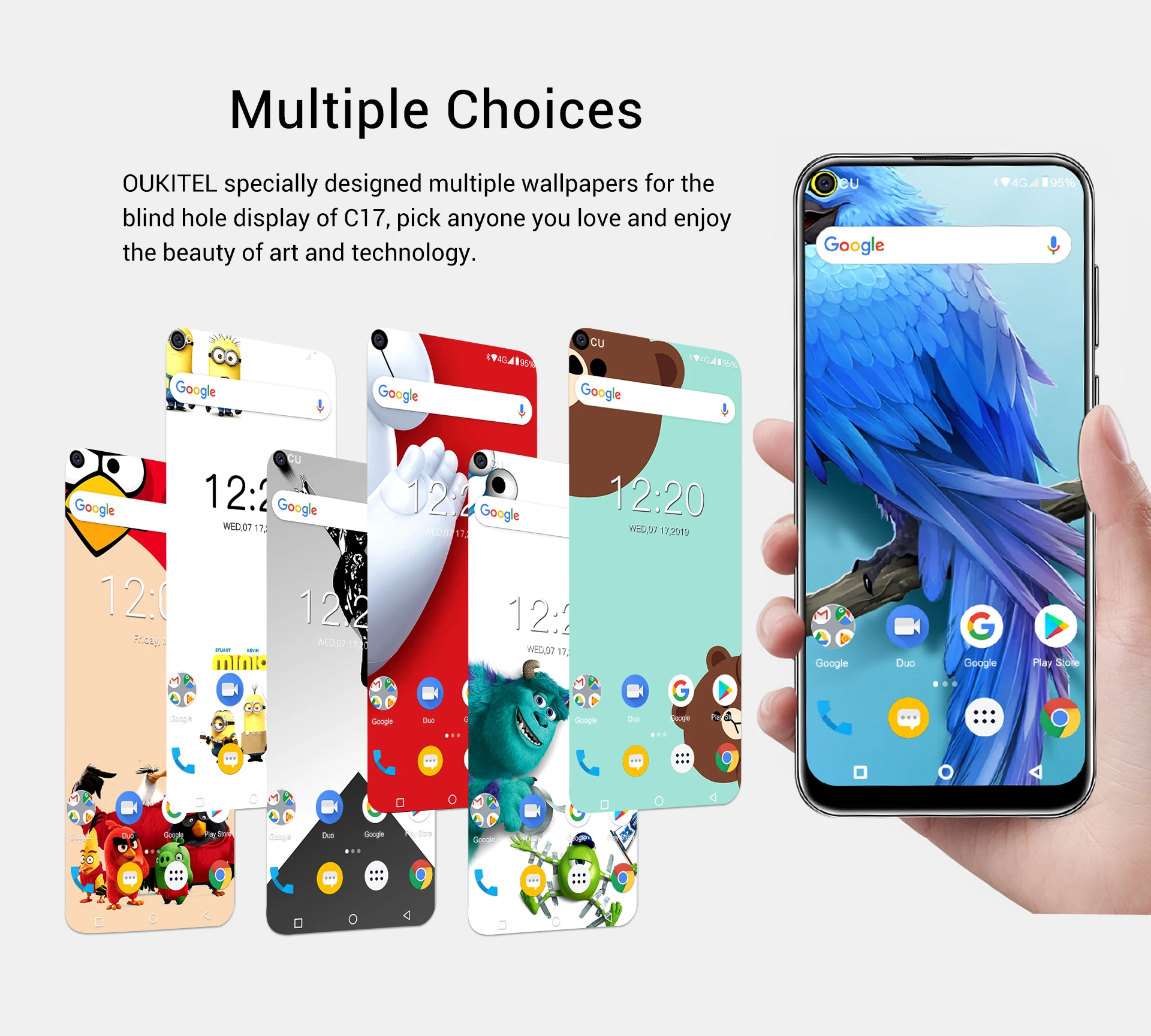 4G мобильный телефон OUKITEL C17 Android 9,0 смартфон 6,35 ''распознавание лица отпечаток пальца Восьмиядерный 3 Гб 16 Гб 3900 мАч Тройная камера MT6763
