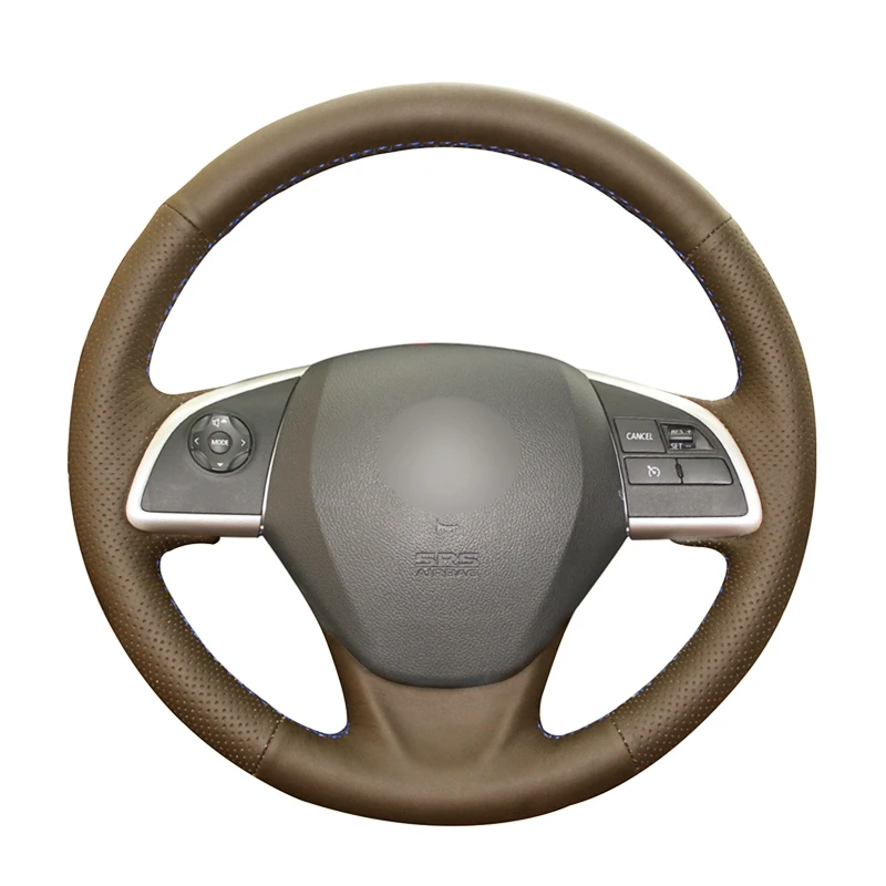 Ручное шитье из натуральной телячьей кожи чехлы на руль для Mitsubishi Outlander 2013 Mirage ASX L200