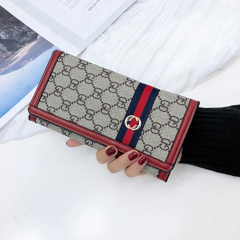 

Pin 2019 New Style Upgrade Bag Women's Korean-style Clutch Mid-length Pu Women's Purse