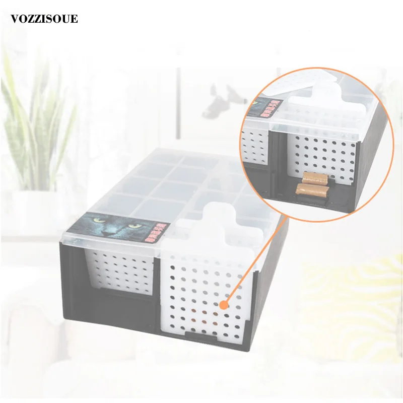 Najtaniej Nowy High Effect pułapka na mysz automatyczna ciągła pułapka na myszy wielokrotnego użytku złap szczur pułapki Catcher pułapka na szczury myszy gryzonie klatka gospodarstwa domowego