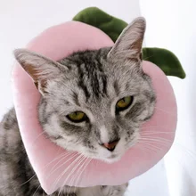 猫アクセサリー調整可能な抗咬傷把持抗なめる猫襟かわいい猫子犬ネック保護サークル襟ホット Aliexpress ホーム ガーデン