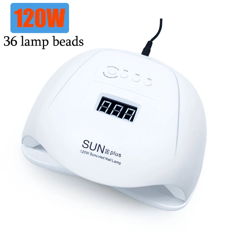 120W-XPlus-white Иуджиа 120/108/45 Вт светодиодный лампы для ногтей 36 шт. светодиодный s УФ-лампа для маникюра гель для ногтей сушильная лампа для полировки ногтей Авто Сенсор инструменты для маникюра - Цвет: 120W-XPlus-white