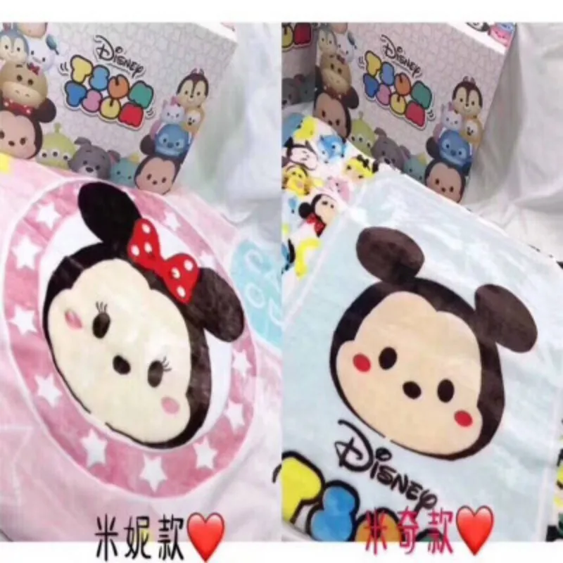 Disney Mickey Minnie Mouse Soft Plush Warm Blanket Towels Baby Boy Girl Gift Pet Cat Dog Throws on Crib Bed Plane Sofa New