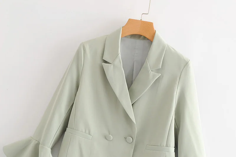 

2018 Western Style Two-Button Bell Sleeve Suit Jacket Women's A747