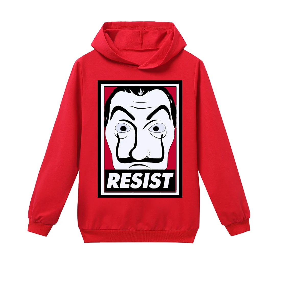 Money Heist/толстовки для маленьких мальчиков и девочек; сезон зима-весна-осень; Детские Бархатные толстовки с капюшоном; свитер с длинными рукавами; детская футболка; одежда - Цвет: T1112