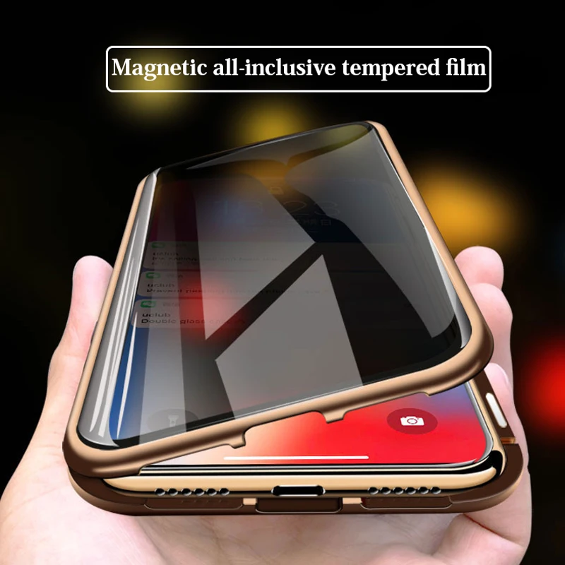 NOHON чехол для iPhone XR Xs Max X 8 7 Plus, Магнитный защитный чехол из закаленной пленки для Apple iPhone 8plus 7plus