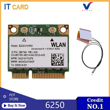 

Dual Band 2.4Ghz/5Ghz Intel Advanced-N WiMAX 6250 622ANXHMW Wifi Card 802.11a/g/n 300Mbps Half mini PCI-E Wireless Card