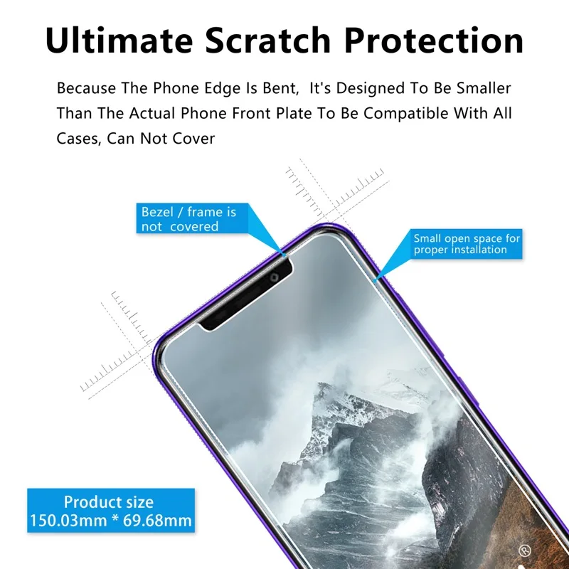 25 шт закаленное стекло для OUKITEL C12 стекло протектор экрана 2.5D 9H Премиум Закаленное стекло для OUKITEL C12 профессиональная защитная пленка
