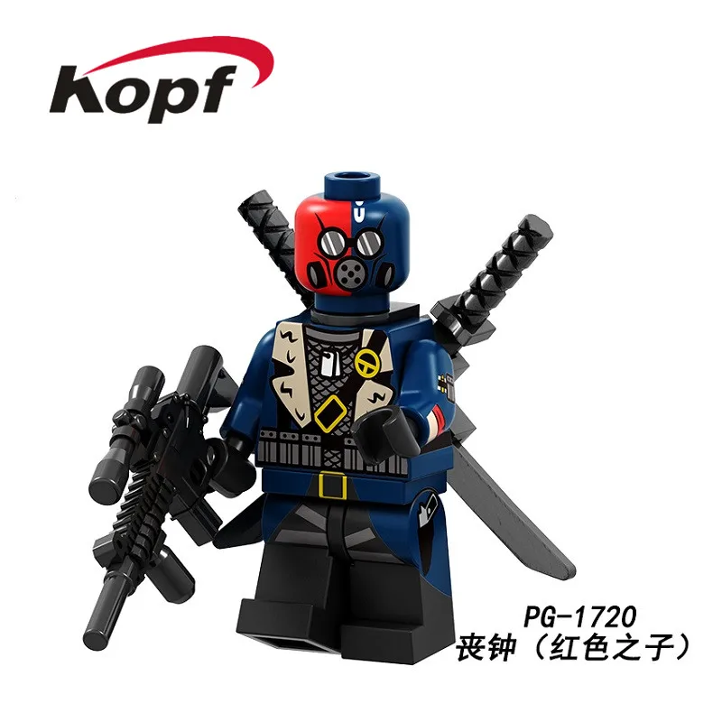 PG1720 20Pcs No Box 20 шт. строительные блоки персонаж зомби Робин Deathstroke Wonder Woman Harley Quinn Фигурки Коллекция игрушек для детей PG8196 - Цвет: PG1720 20Pcs No Box