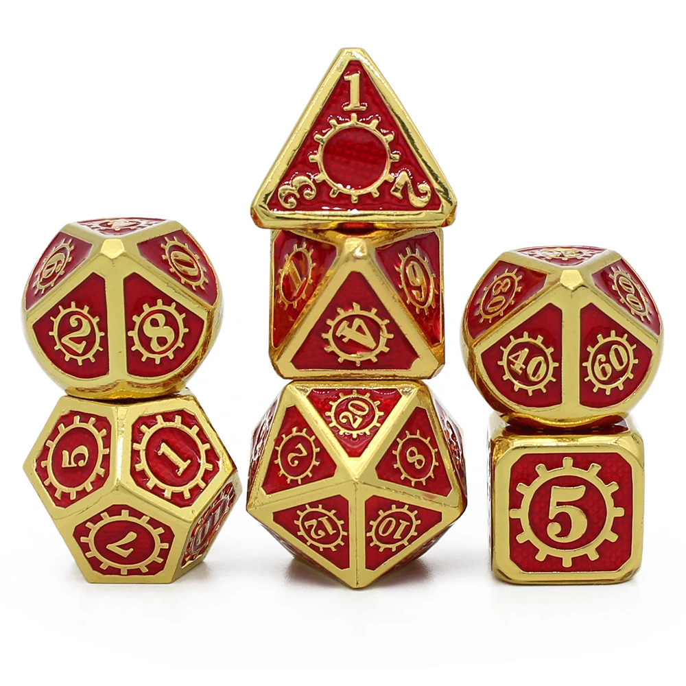 Металлические игральные кости dnd set ролевые многогранные Твердые настольные игры