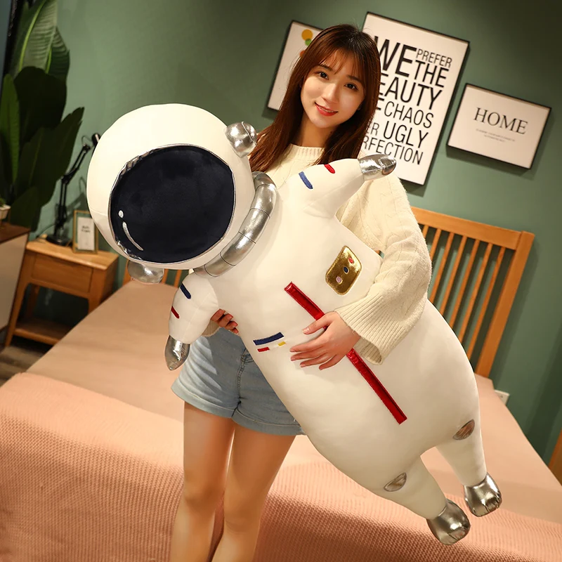 

1pc 75/105cm Funny Simulation Character Astronaut Plush Toys Stuffed Soft Toys Pillow Cosmonaut Dolls for Kids Boys Present