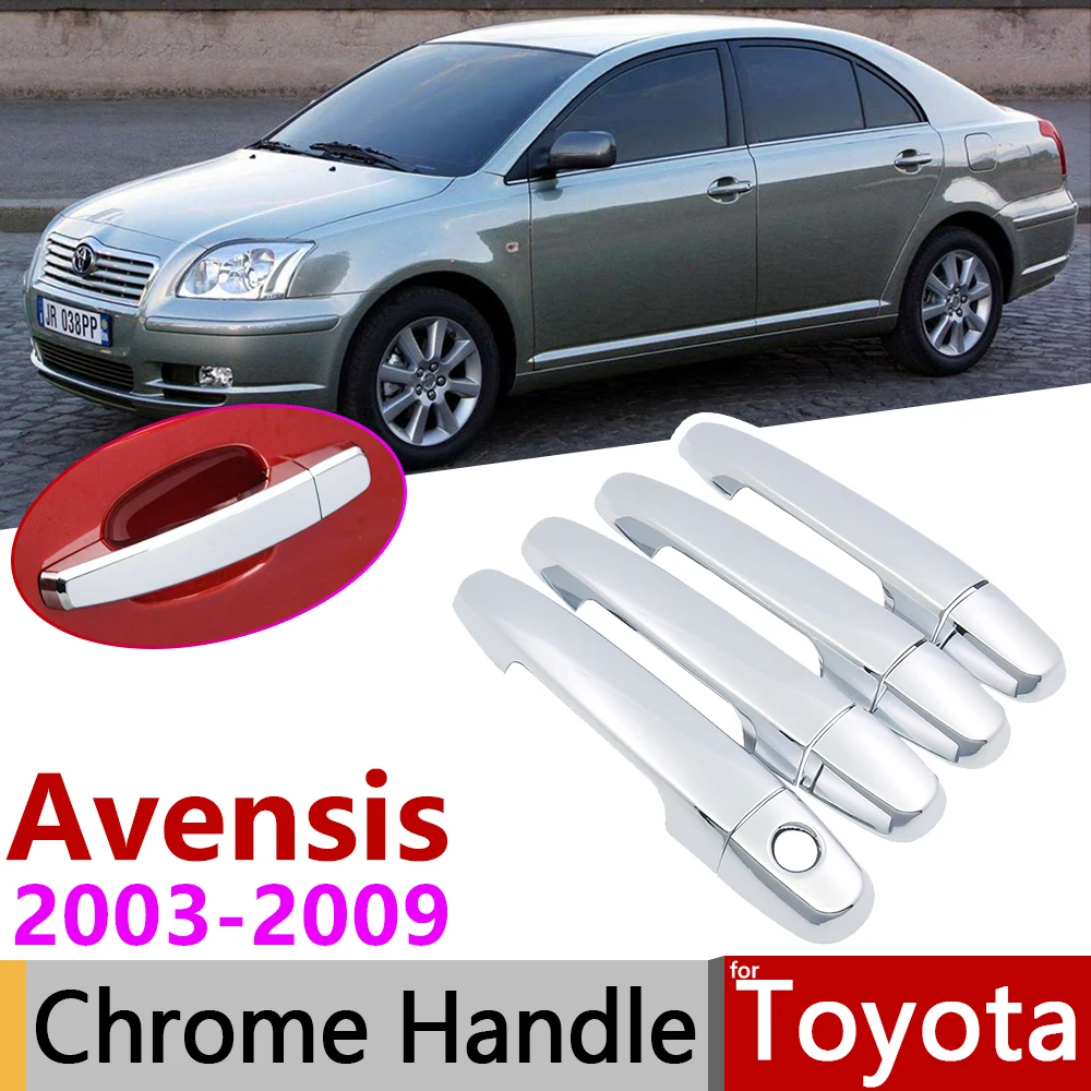 for Toyota Avensis T250 T25 2003~2009 Chrome Door Handle