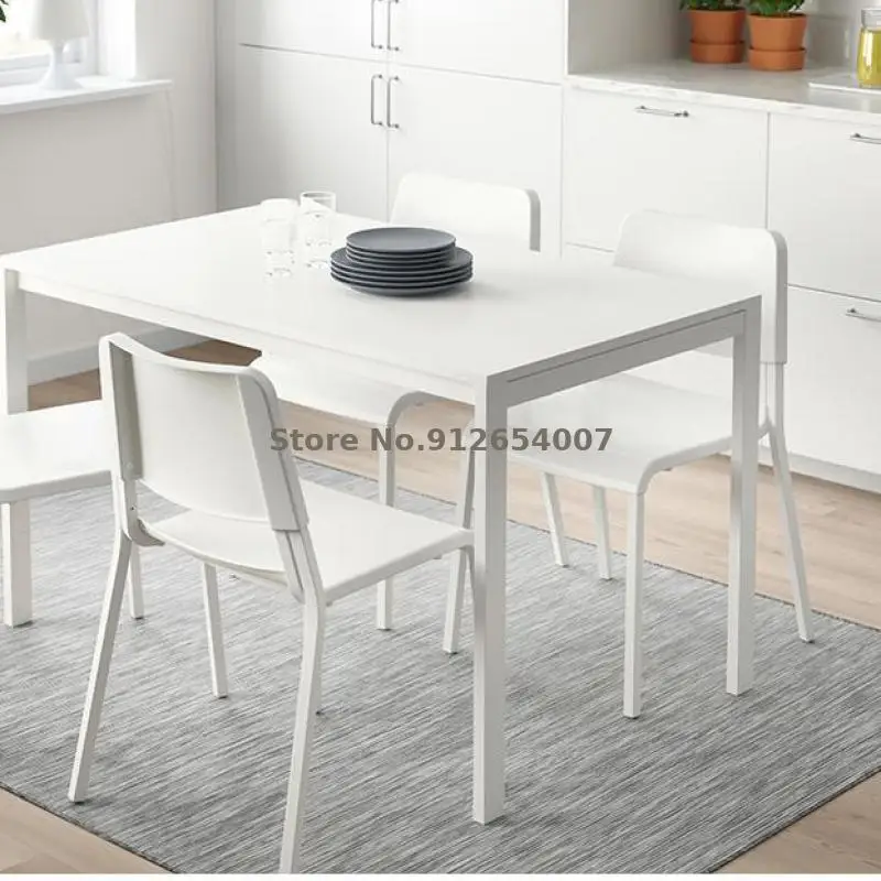 Stackable Dining Table And Chair Stool Home Backrest Simple Modern | Мебель