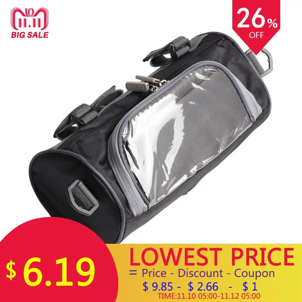 

Motorcycle Electric Car Front Handlebar Fork Storage Bag Container Water Repellent Fabric