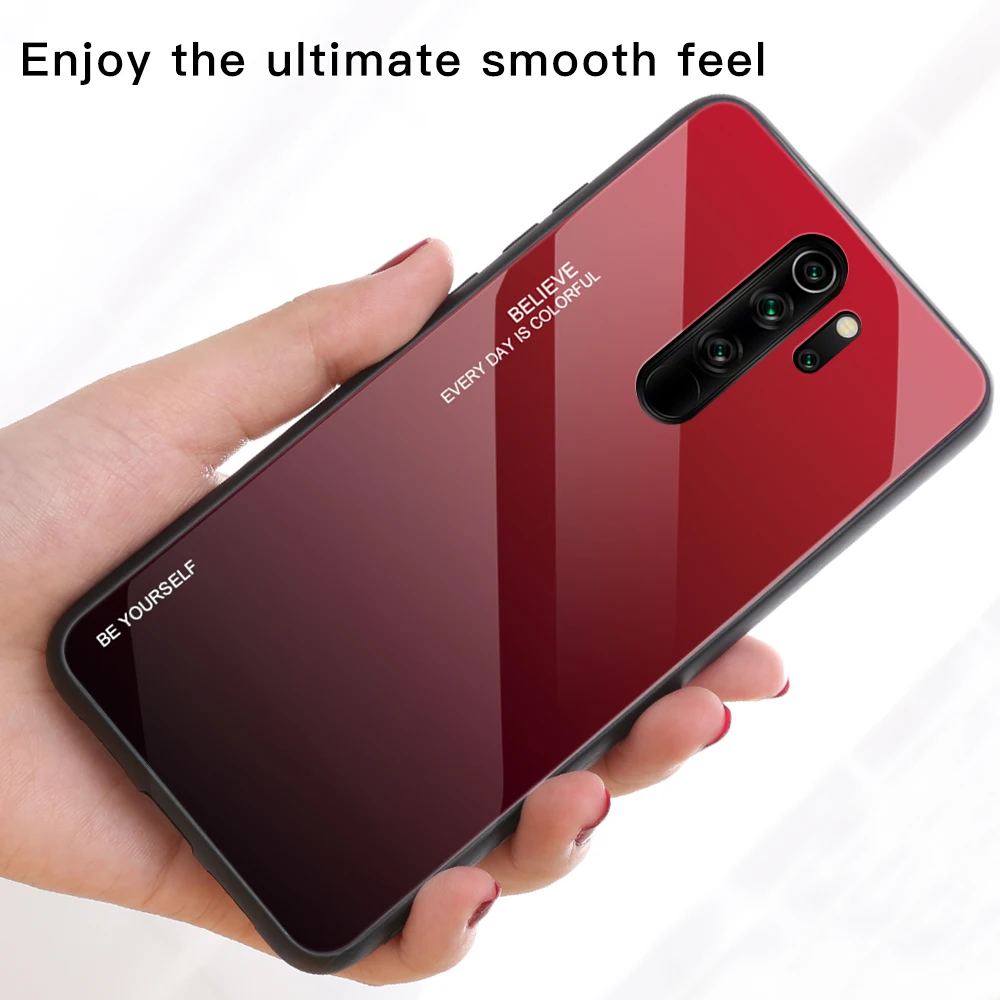 Роскошный чехол для телефона Redmi Note 8 Pro Чехол из закаленного стекла с градиентом чехол для Xiaomi Redmi Note 7 6 5 Pro 8 8A 8T 5 Plus 6 7 7A чехол