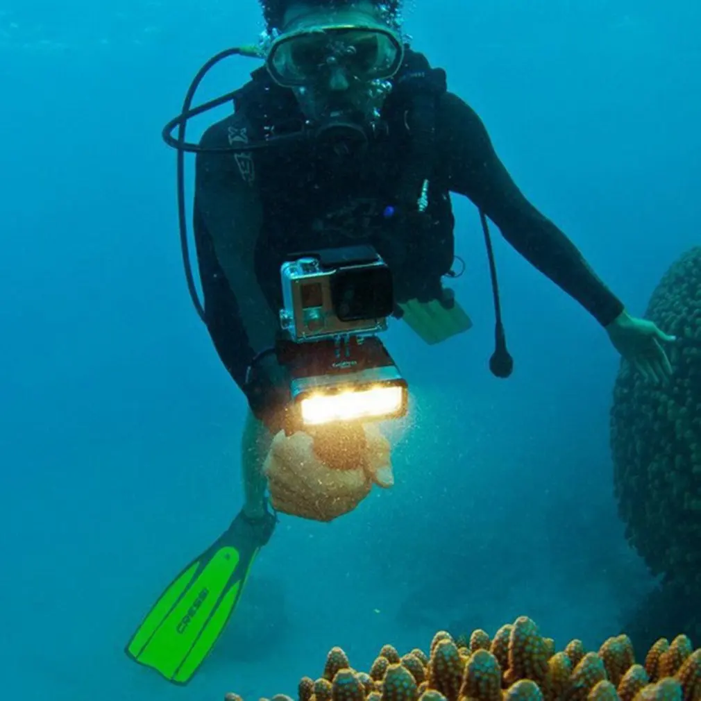 Для GoPro Дайвинг Свет для hero4/hero3+/маленький муравей аксессуары заливка воды свет Дайвинг свет вспышка