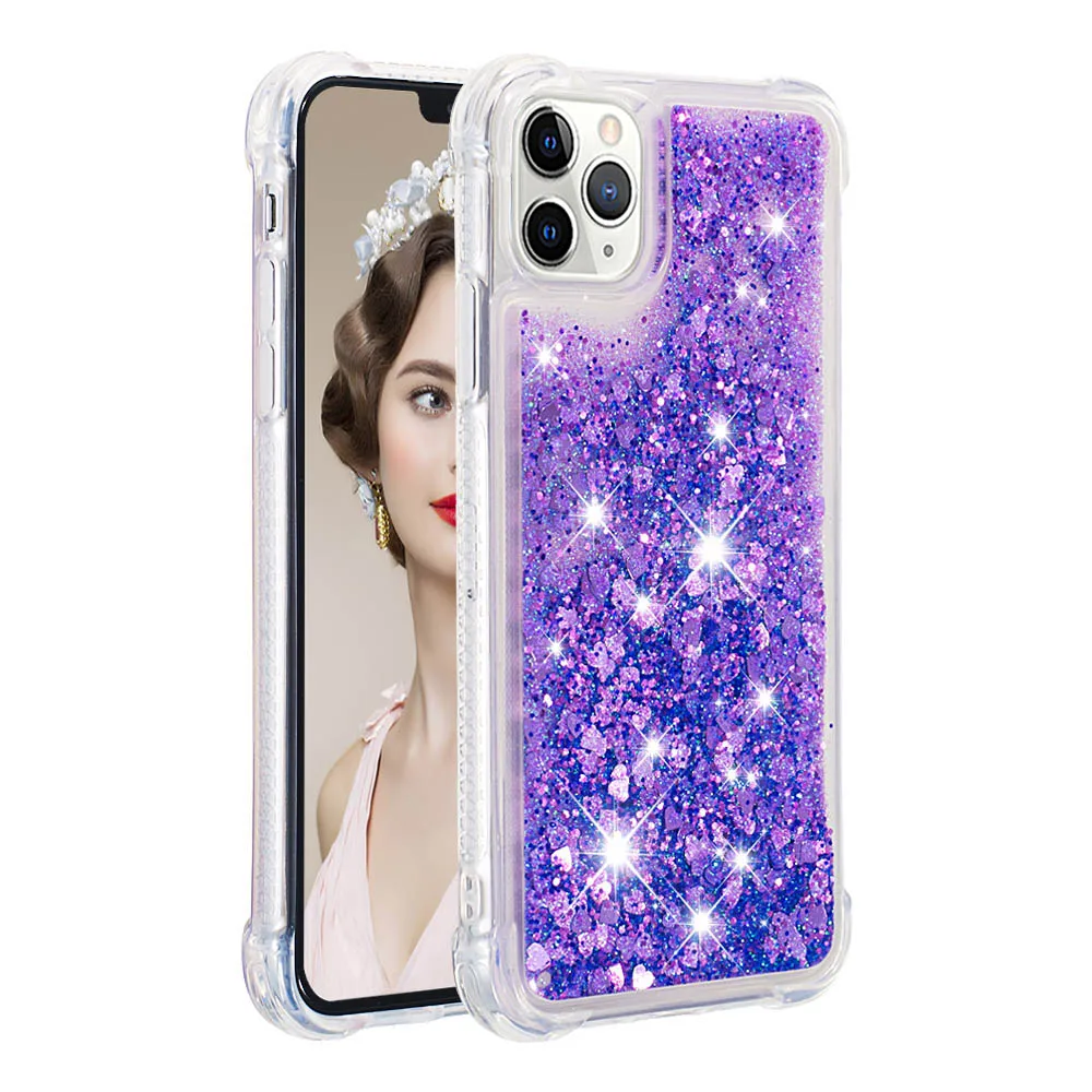 Color 03 Роскошный блестящий Жидкий чехол для iphone 11 Pro Max, силиконовый чехол Dynamic Liquid Star Quicksand для iphone 11 XR Xs, максимальный чехол - Цвет: Color 03
