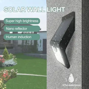 

24 LED Solar Wall Lamp Automatic Induction Energy-saving Lamp Outdoor Waterproof Garden Security Lights Decorative Lighting