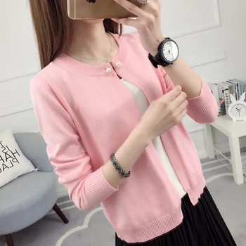 

Early autumn of 2019 new knitted sweater women cardigan thin short jacket 100-band sweater with small shawl sunscreen
