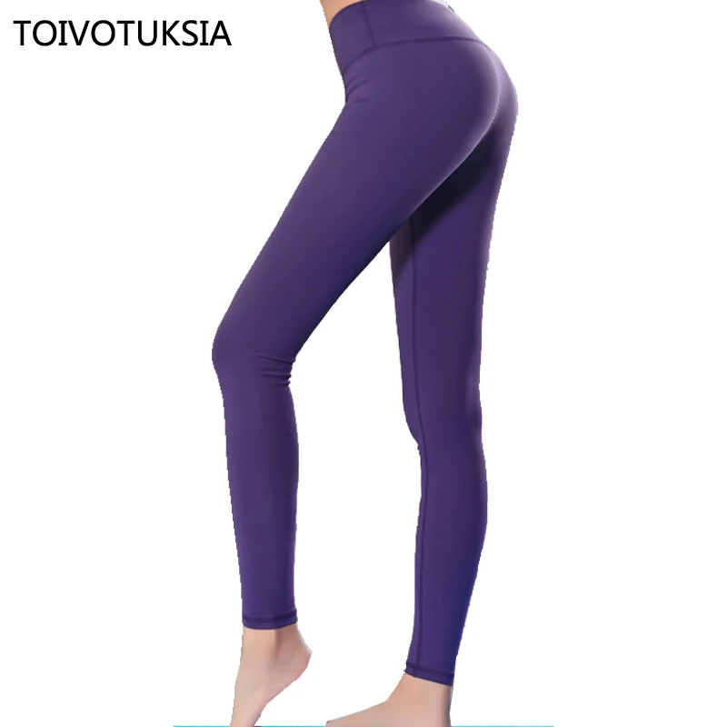 

TOIVOTUKSIA Push Up Fitness Leggings Women High Waist Workout Legging with Pockets Leggins Pants Women Fitness Clothing